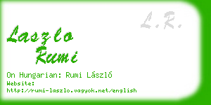 laszlo rumi business card